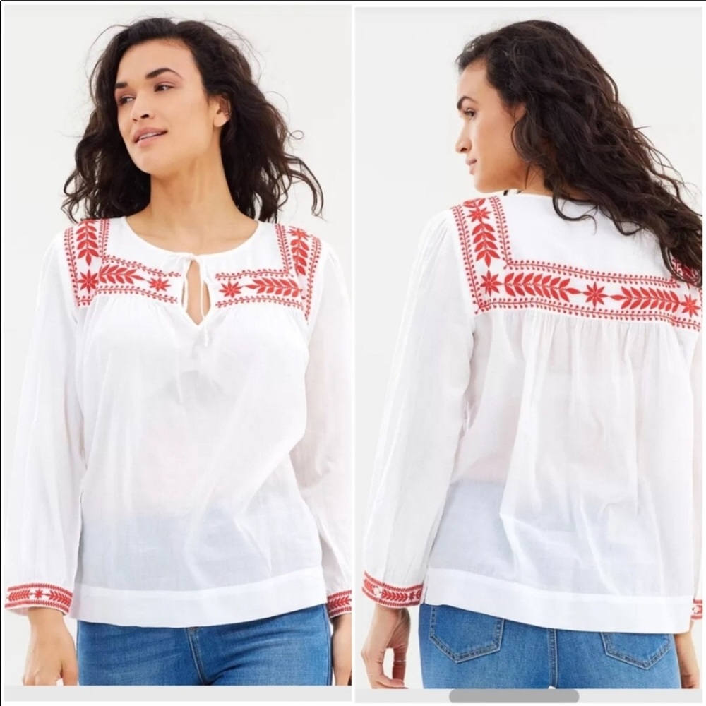 J. Crew “Semolina” version top